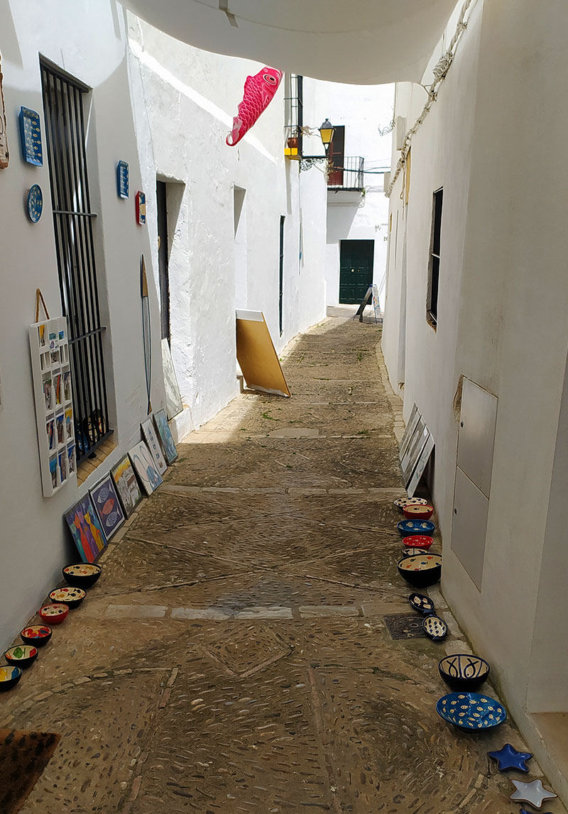 exposición piezas de arte del taller