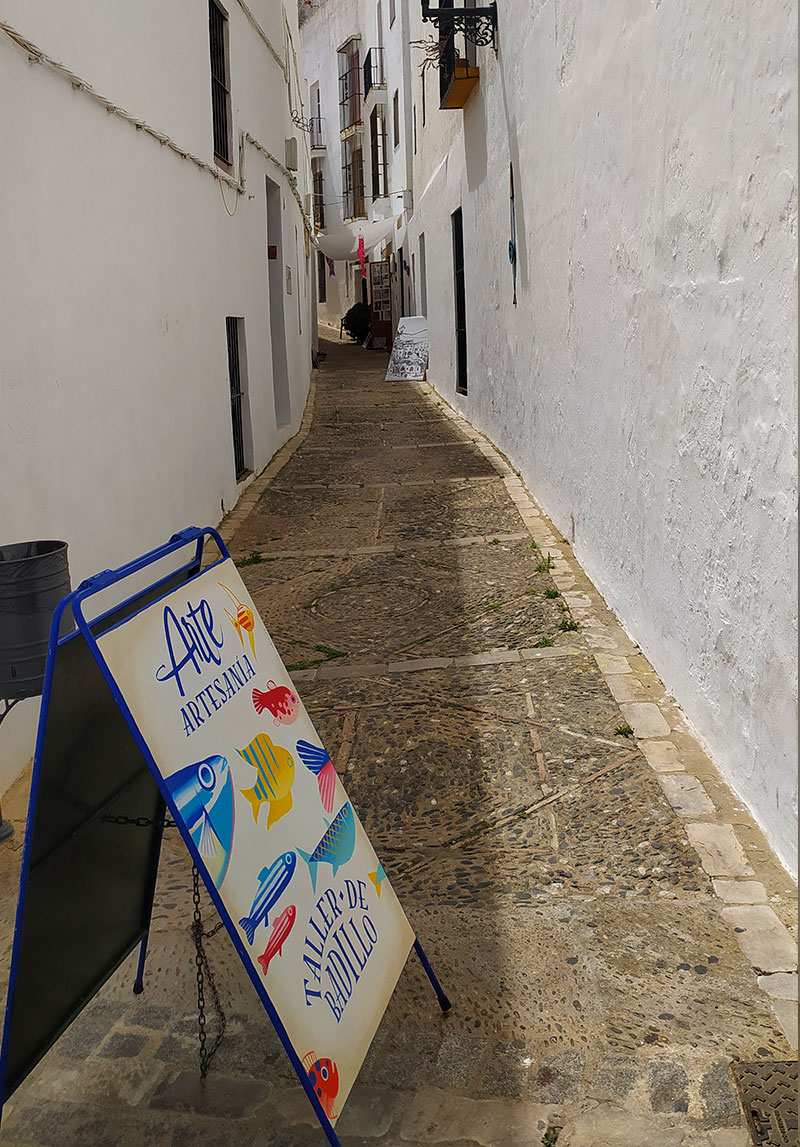 calle donde se sitúa el taller